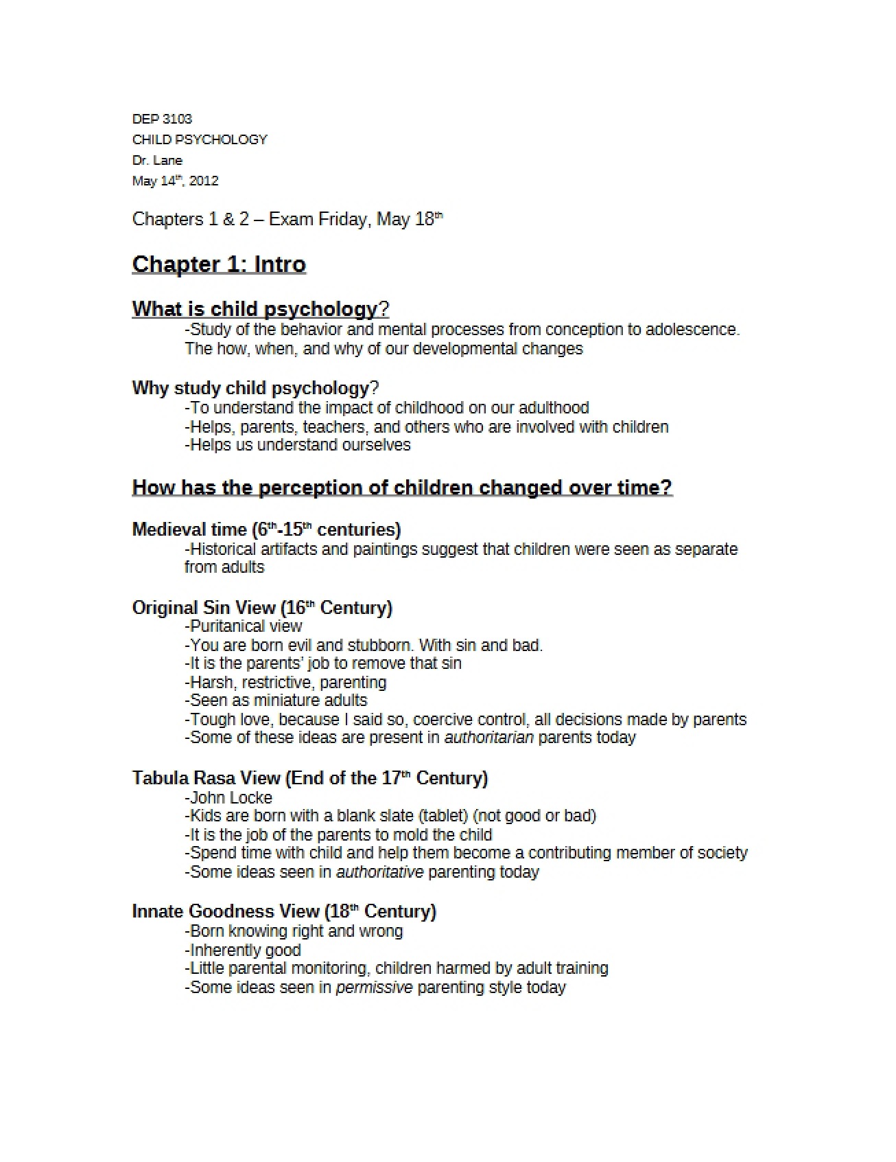 Deeper Look into Child Psychology, Part 2
