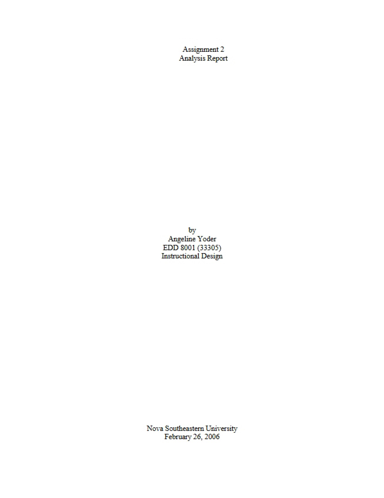 Instructional Design Task 2