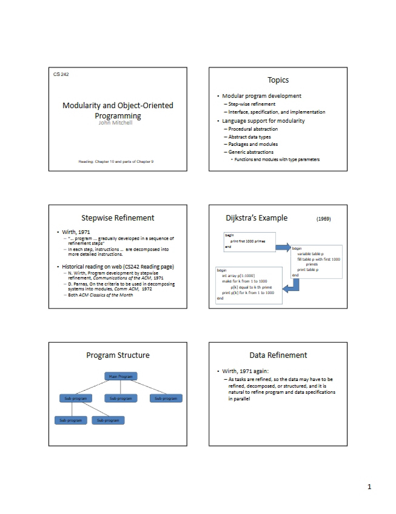 Programming Languages Lecture Notes (Set 2)