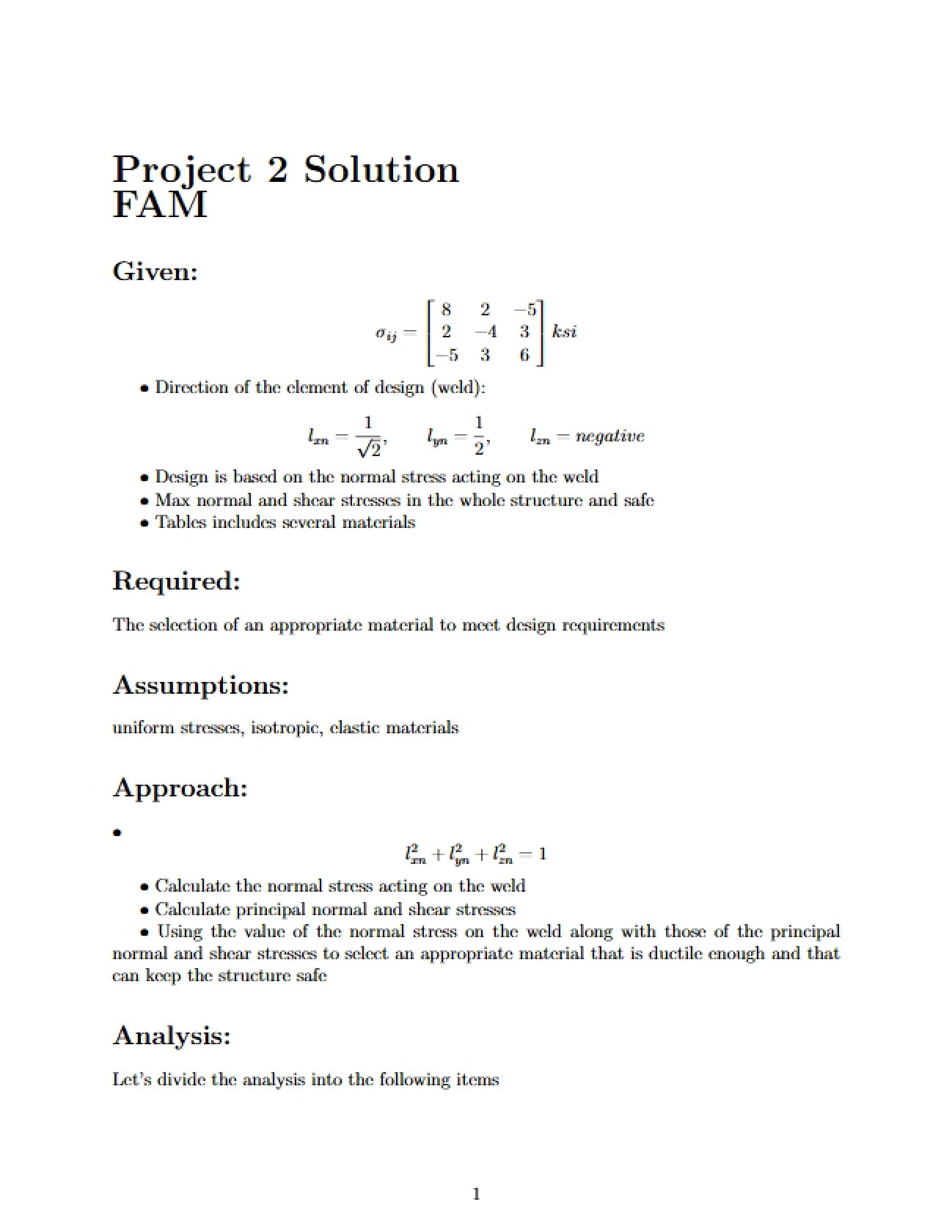 Project 2 Solution