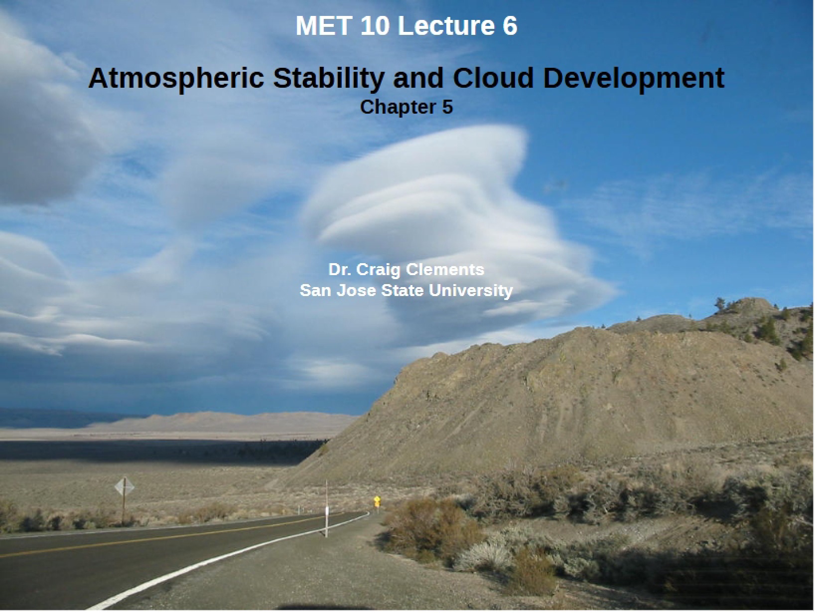 METR 10 Lecture 6