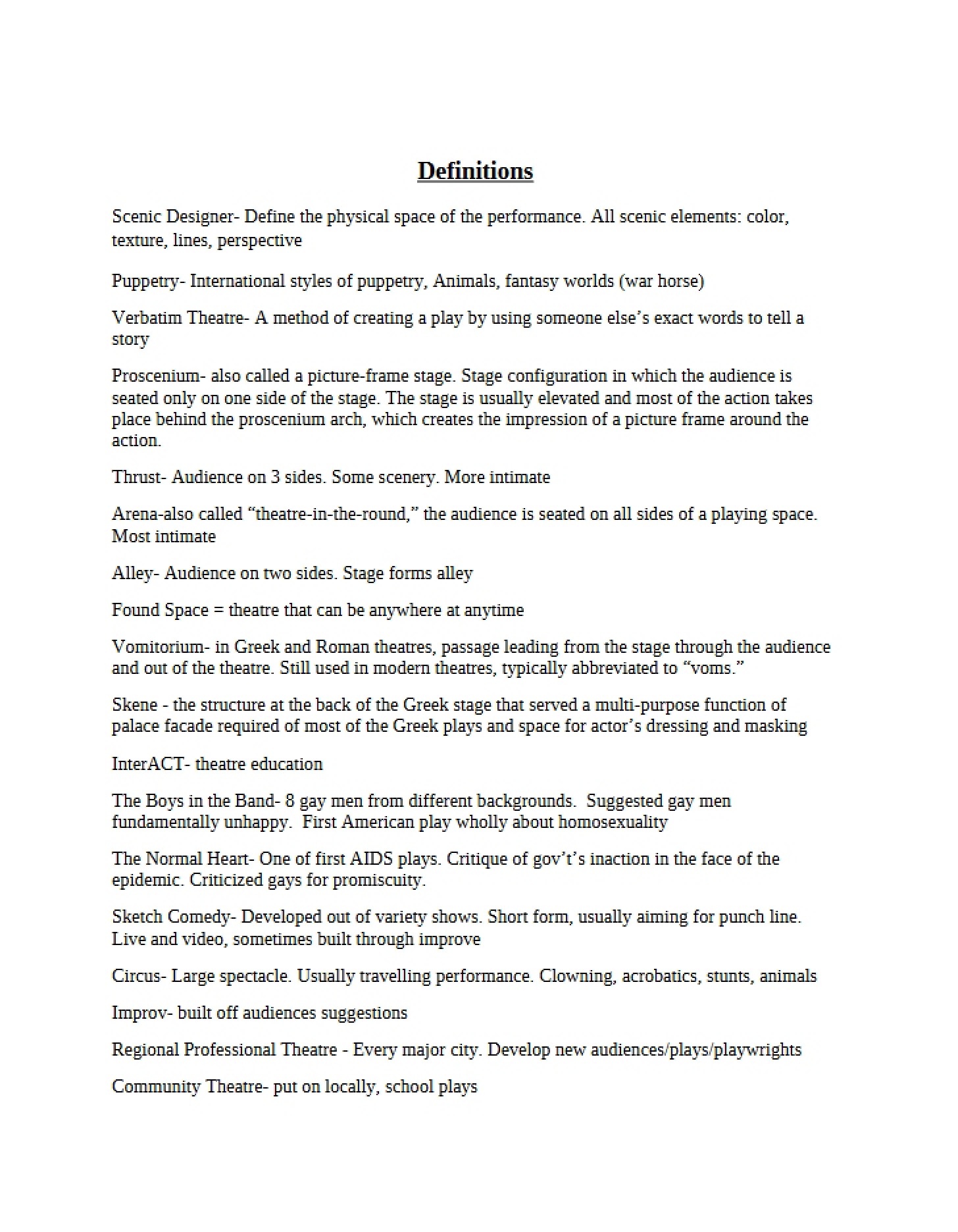 Lecture Outline