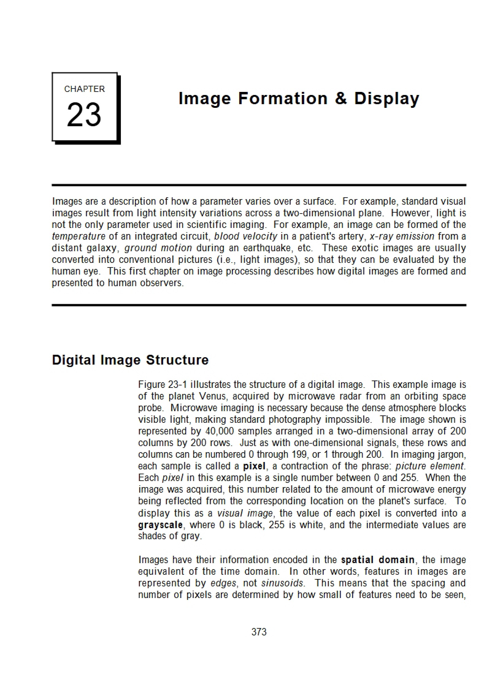 Display and Formation of Images