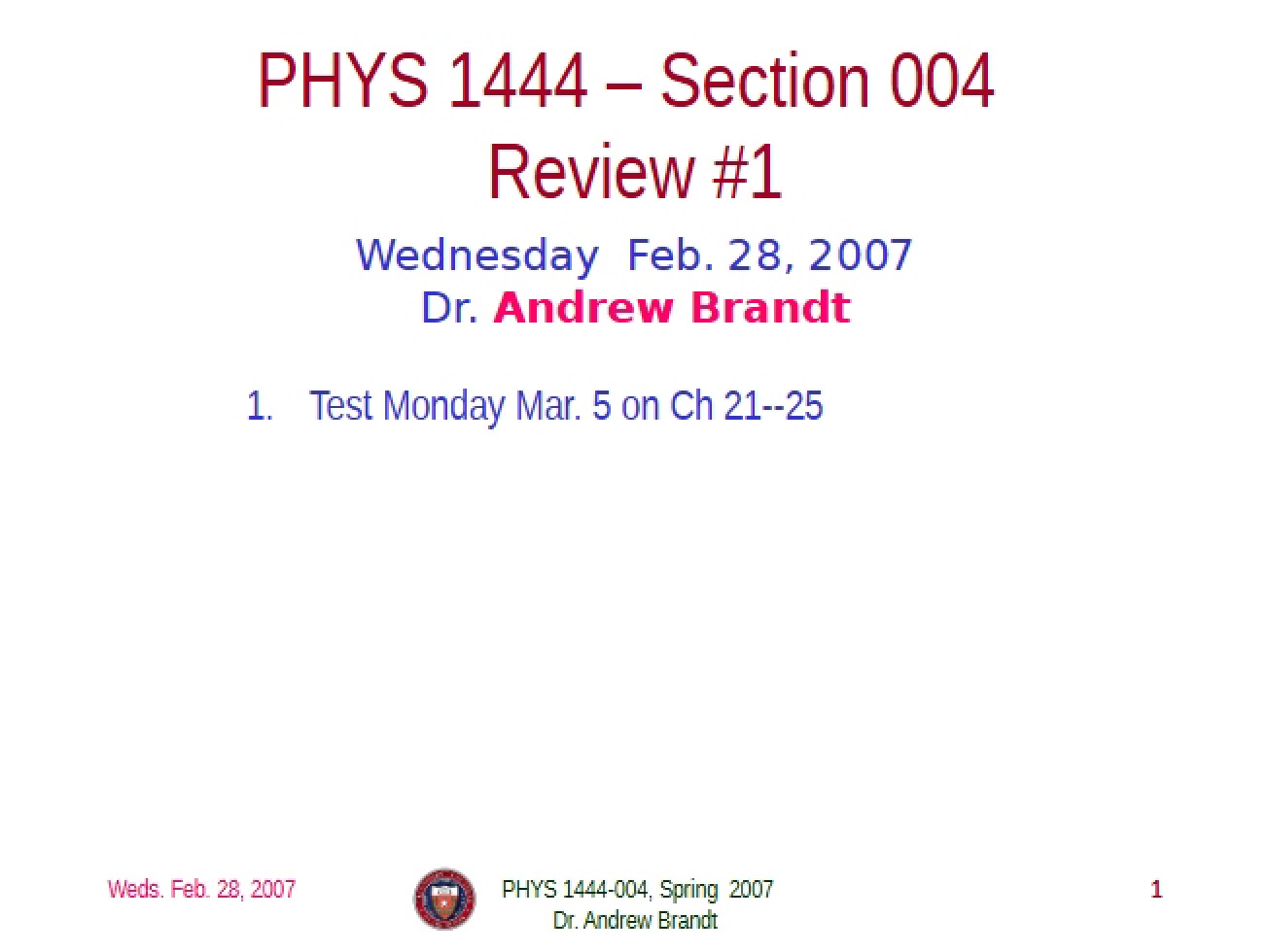 Notes from Lecture - 26 Pages