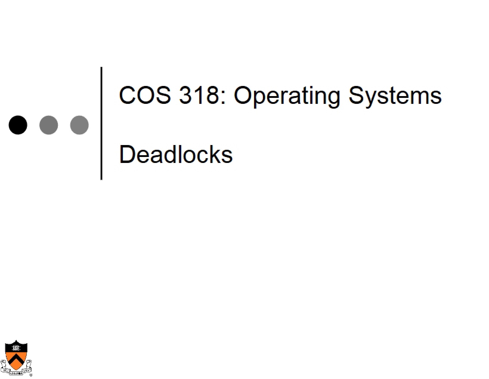 System Deadlocks