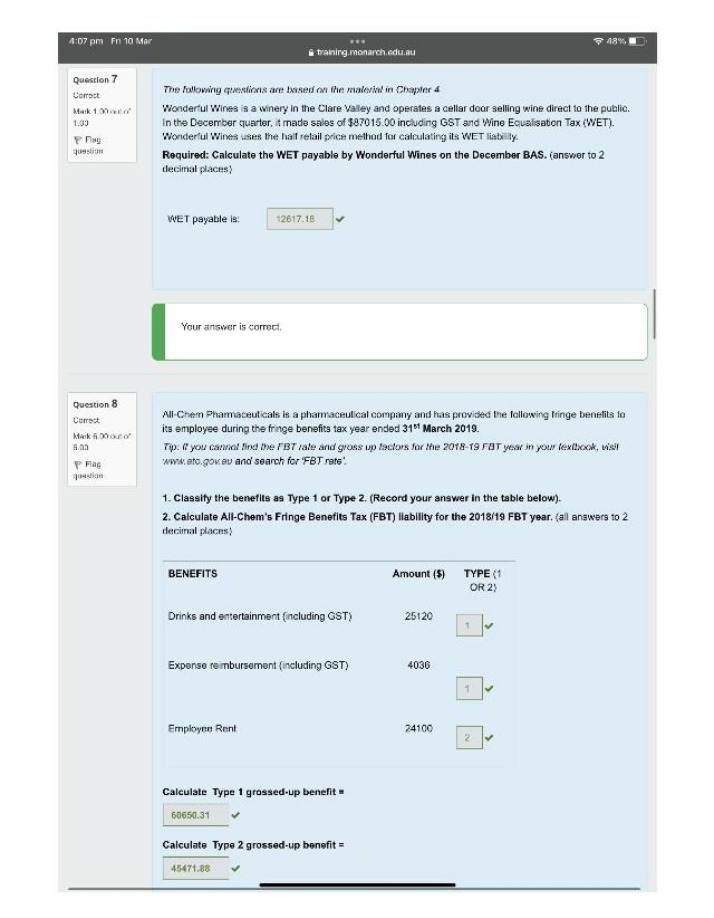 Wonderful Wines WET Payable Calculation Guide