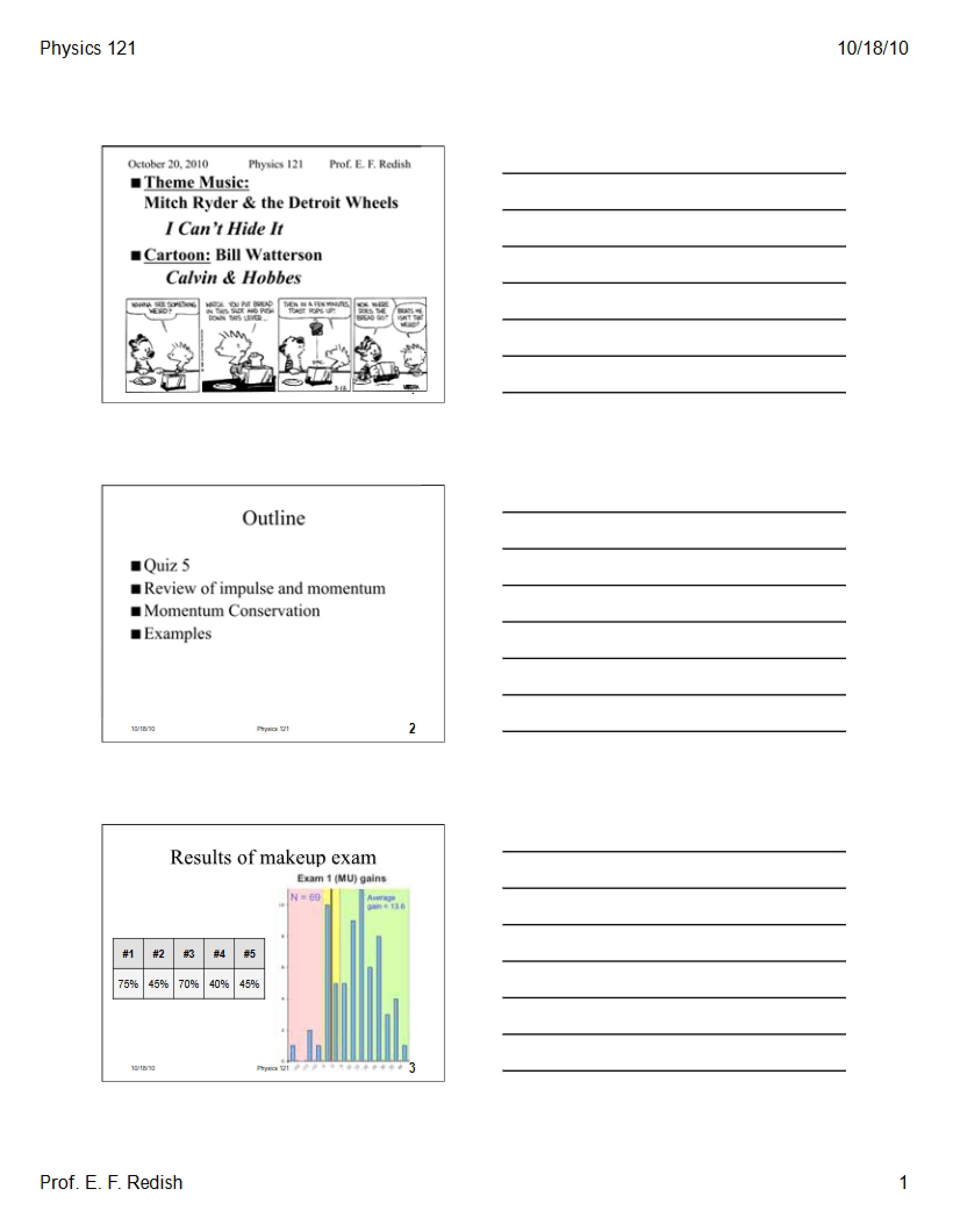 Class Slides - 3 Pages