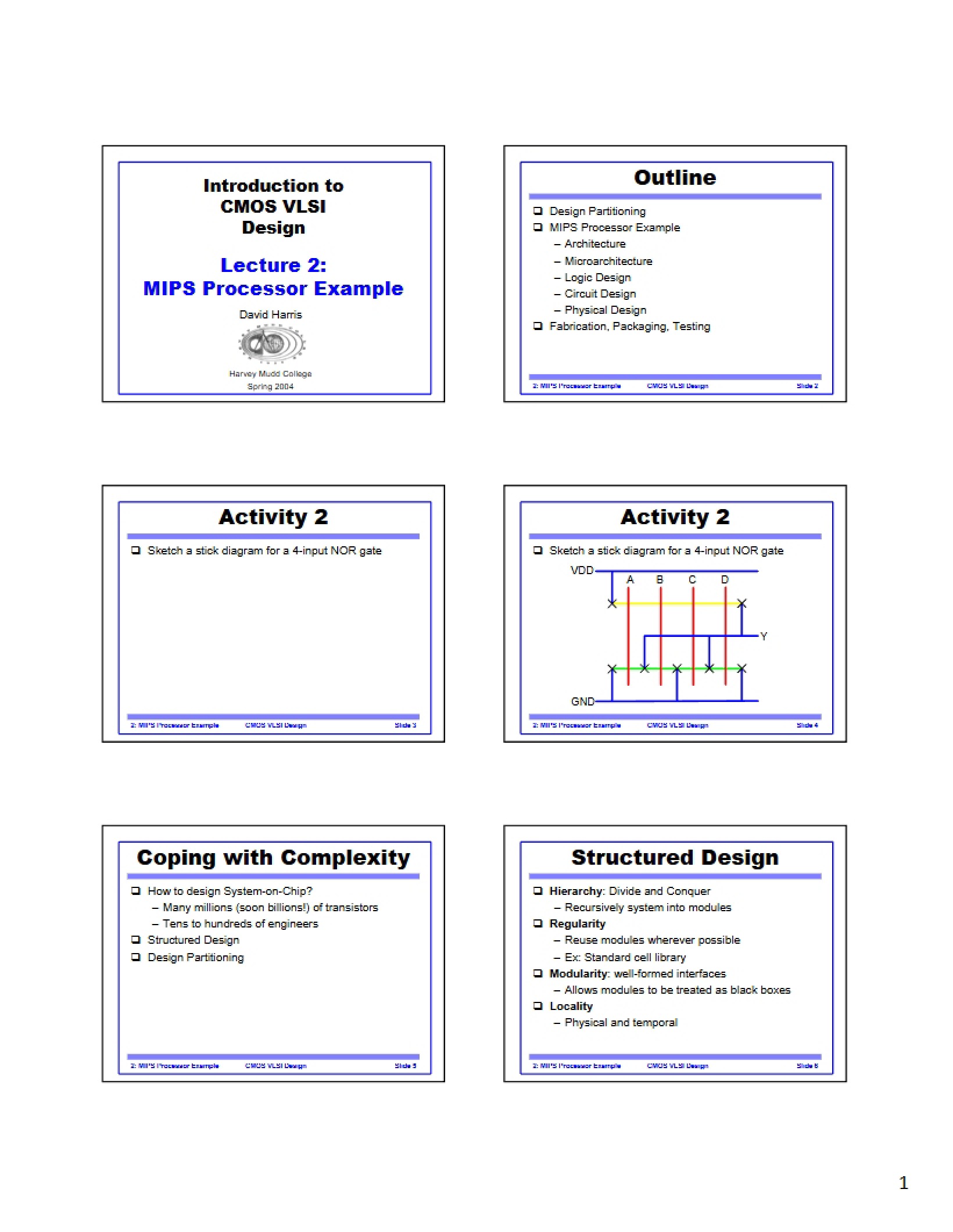 Example of MIPS Processor