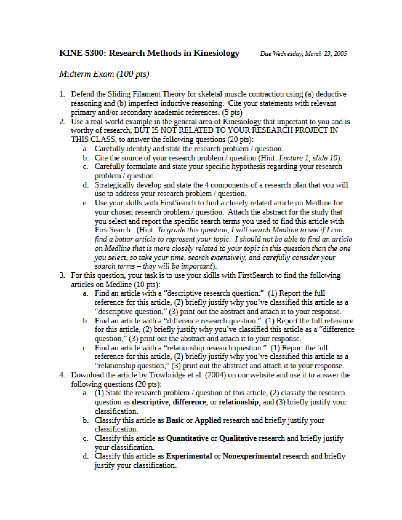 Mid-Term Assessment