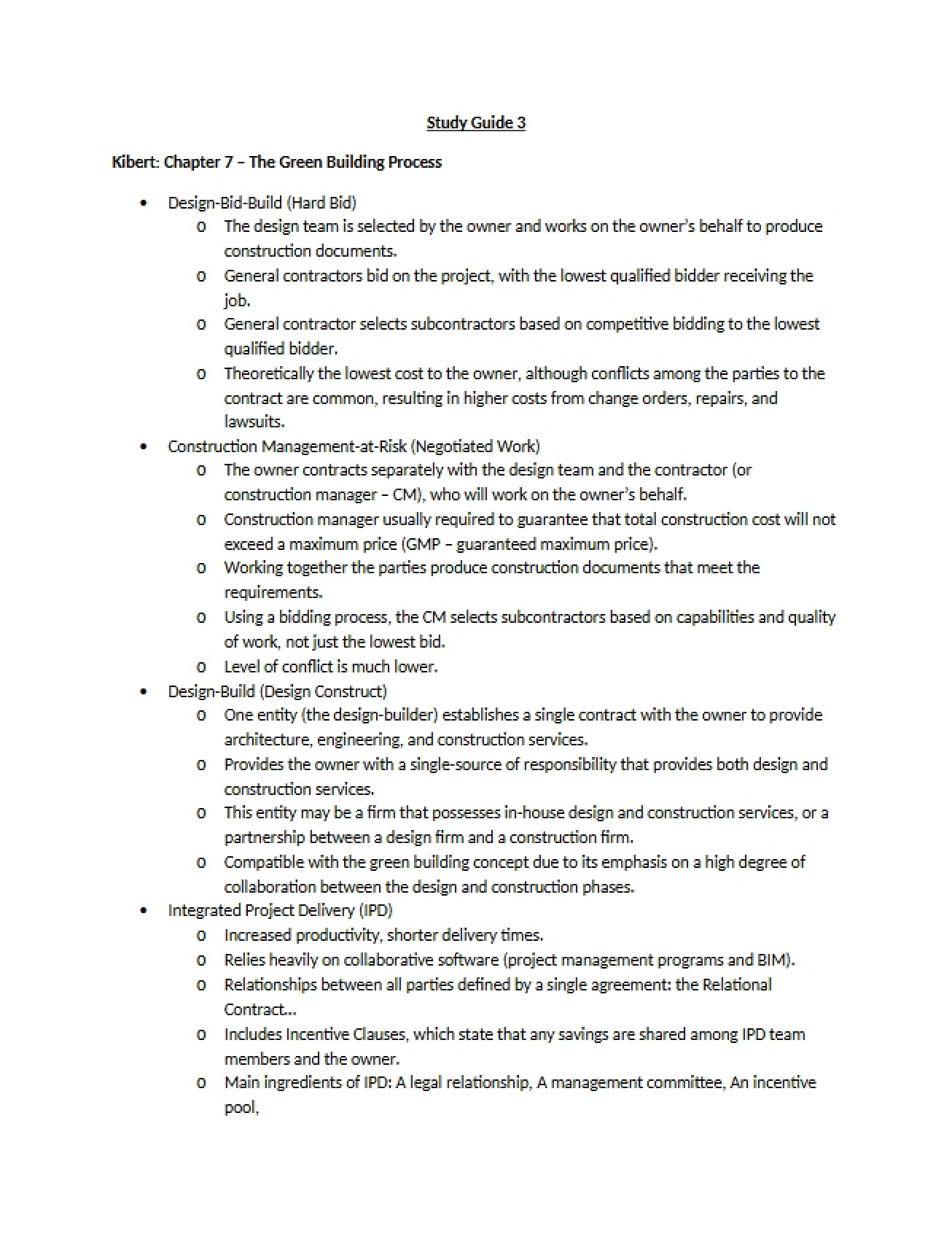 Guide 3 for Study