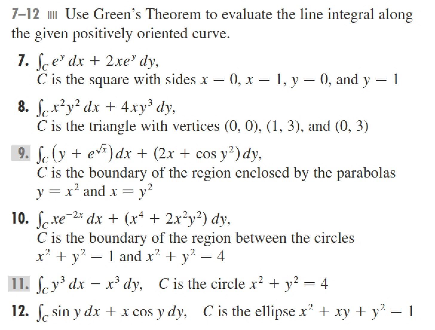 Exercises 16.4 for MAT 203