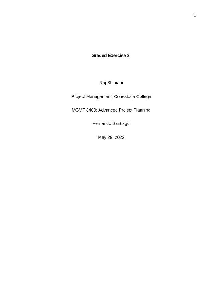 MGMT8400 - Graded Exercise 2