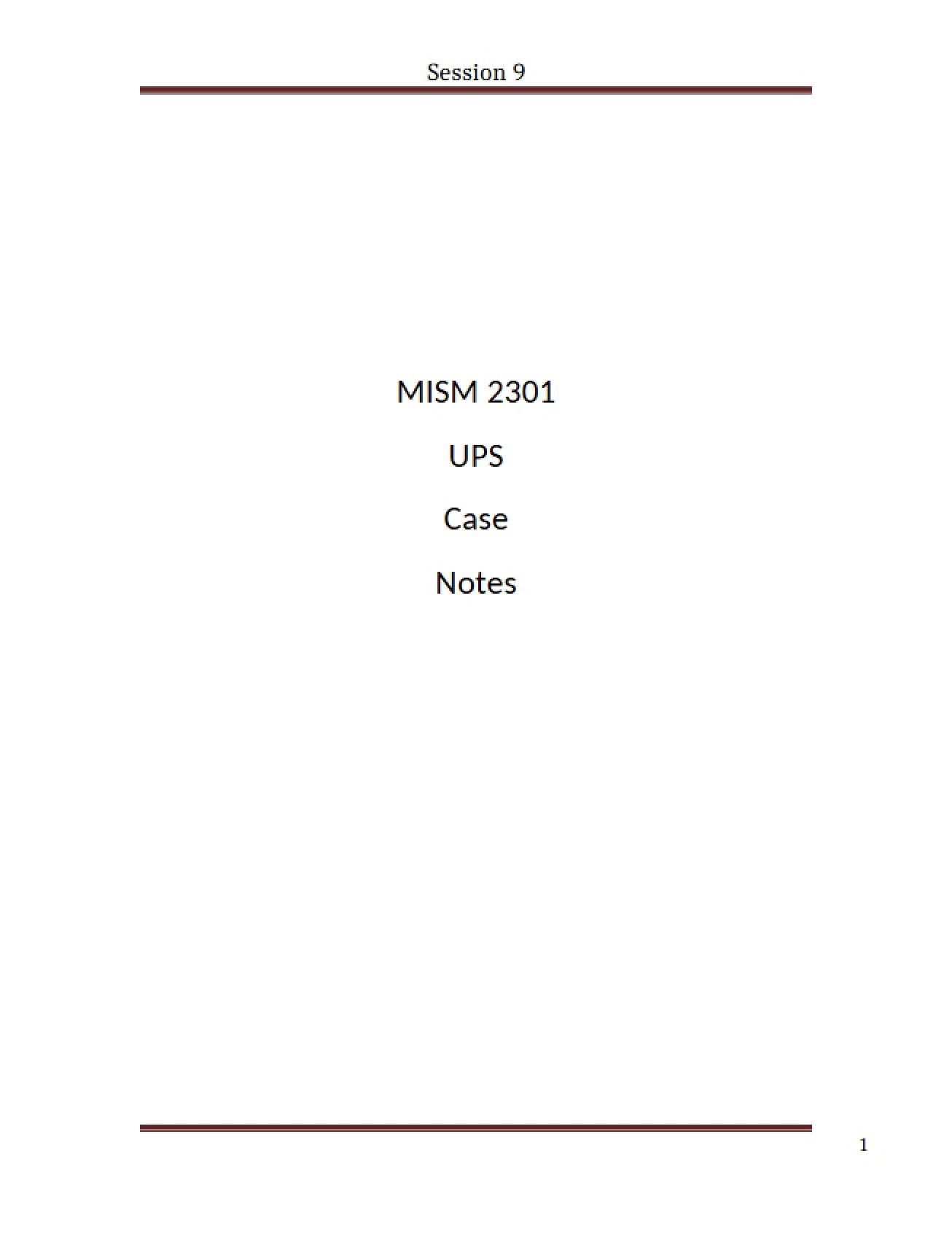 Notes Session 9