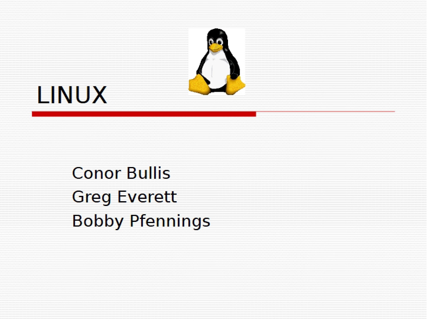 Operating System Linux