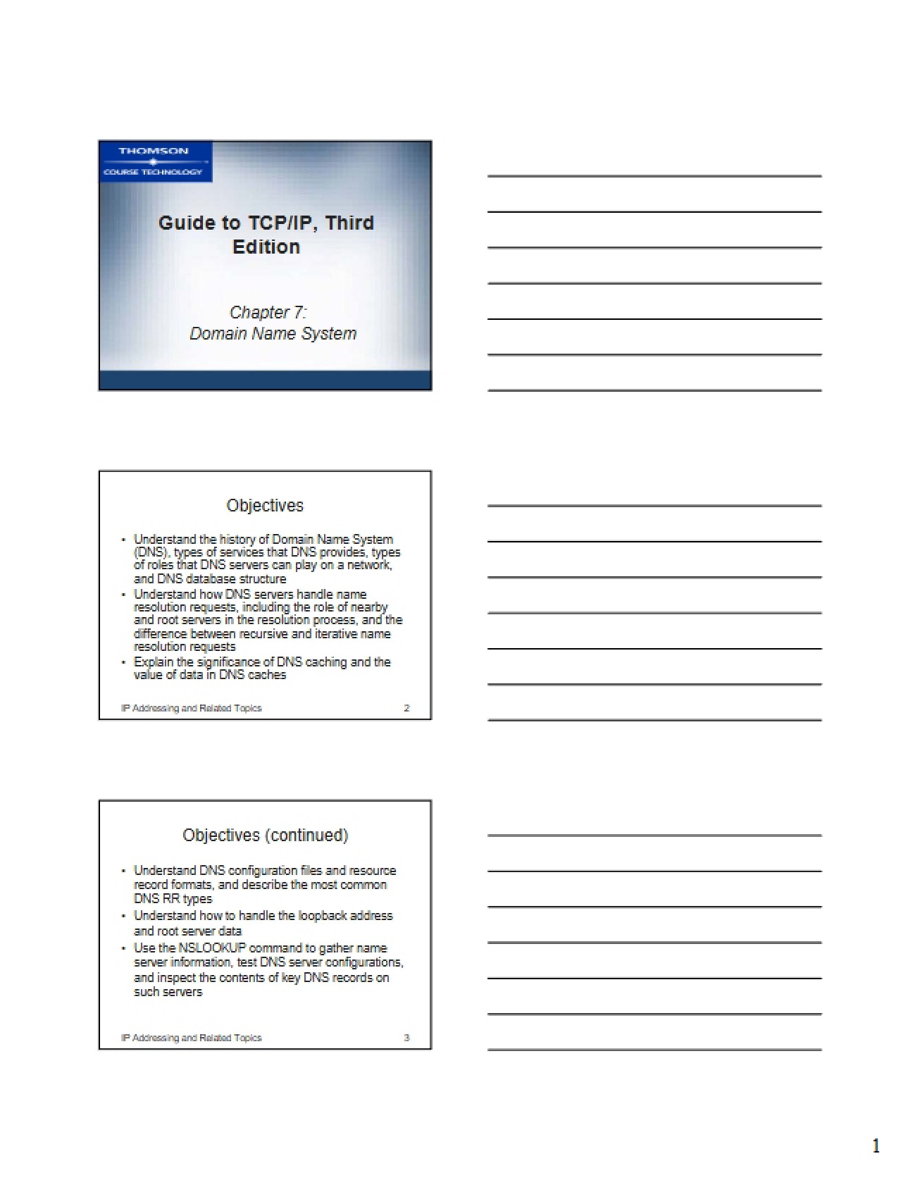 TCP-IP Lecture Logs