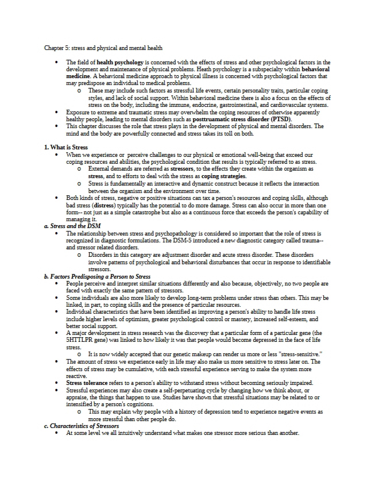 Developmental Milestones Section Five
