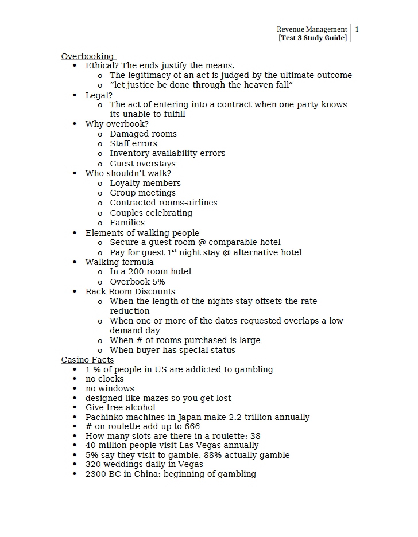 Third Test Review Manual
