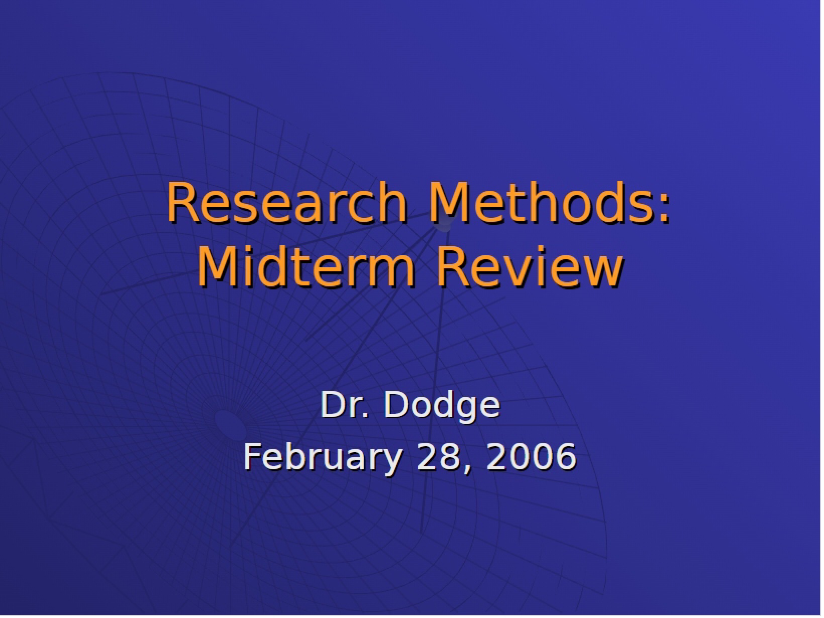 Review for Midterm