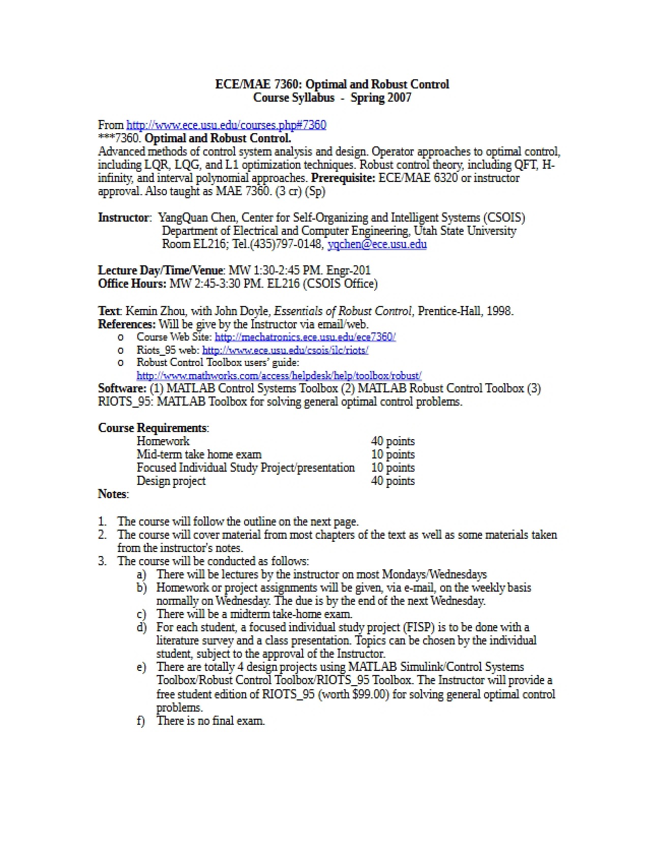 Academic Syllabus