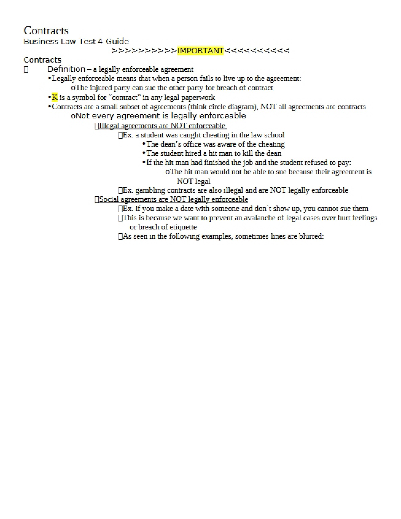 Guide for Fourth Test