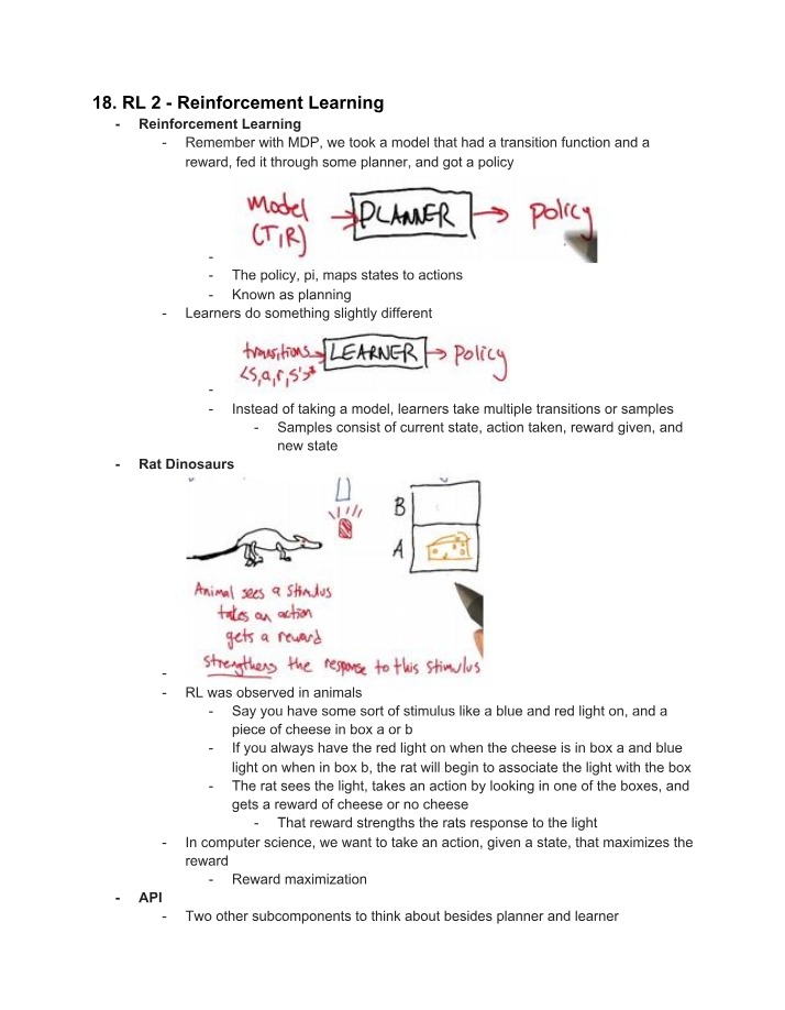 CS 7641 - Notes Part 18