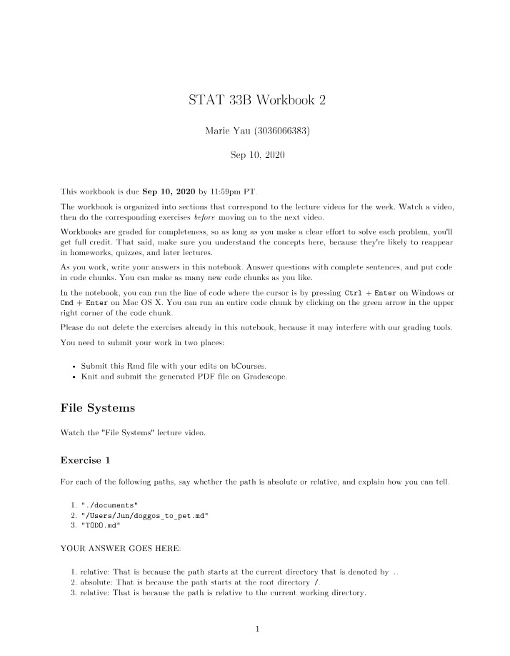 Workbook 2 for STAT 33B
