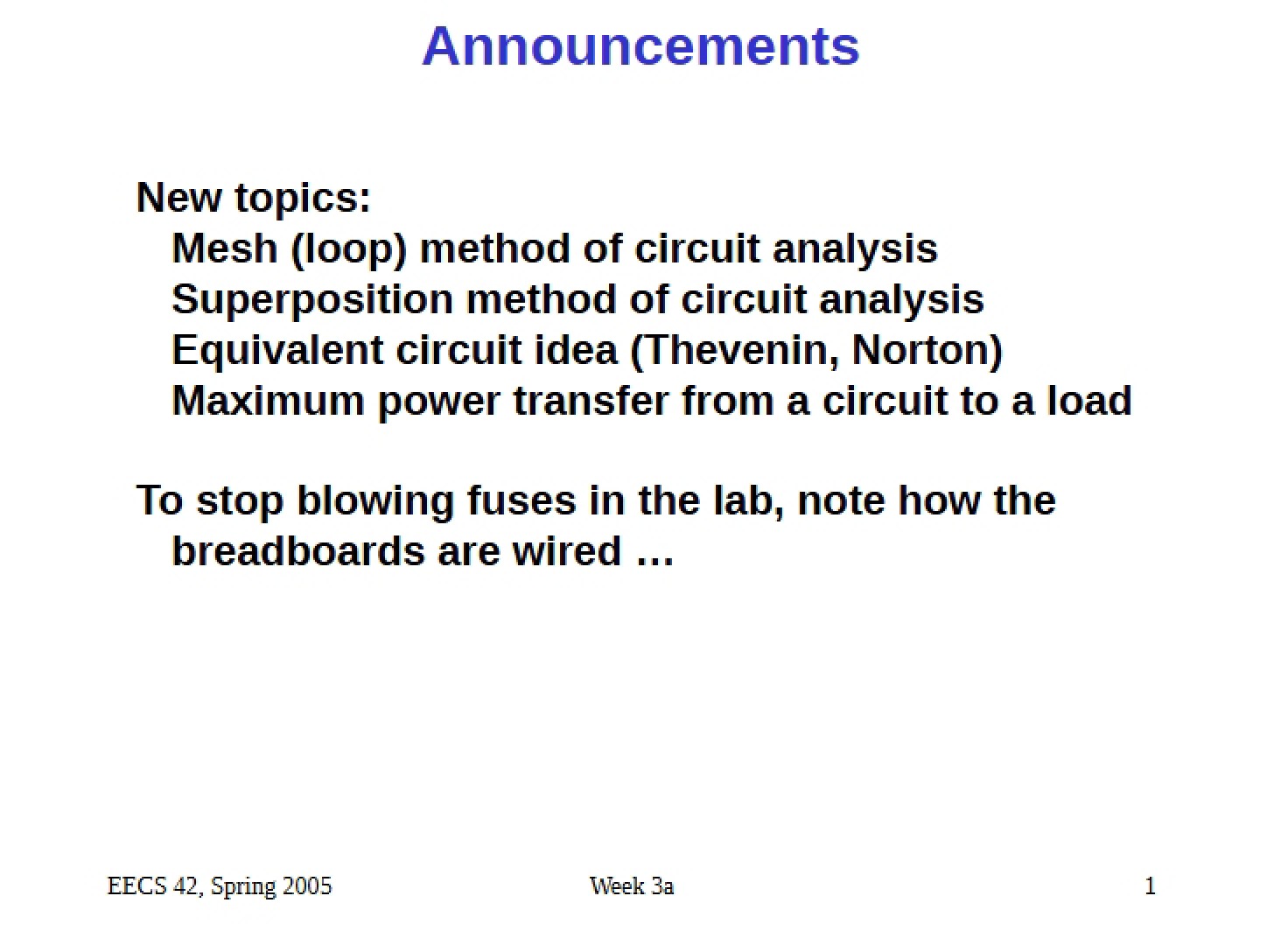 Lecture Summary