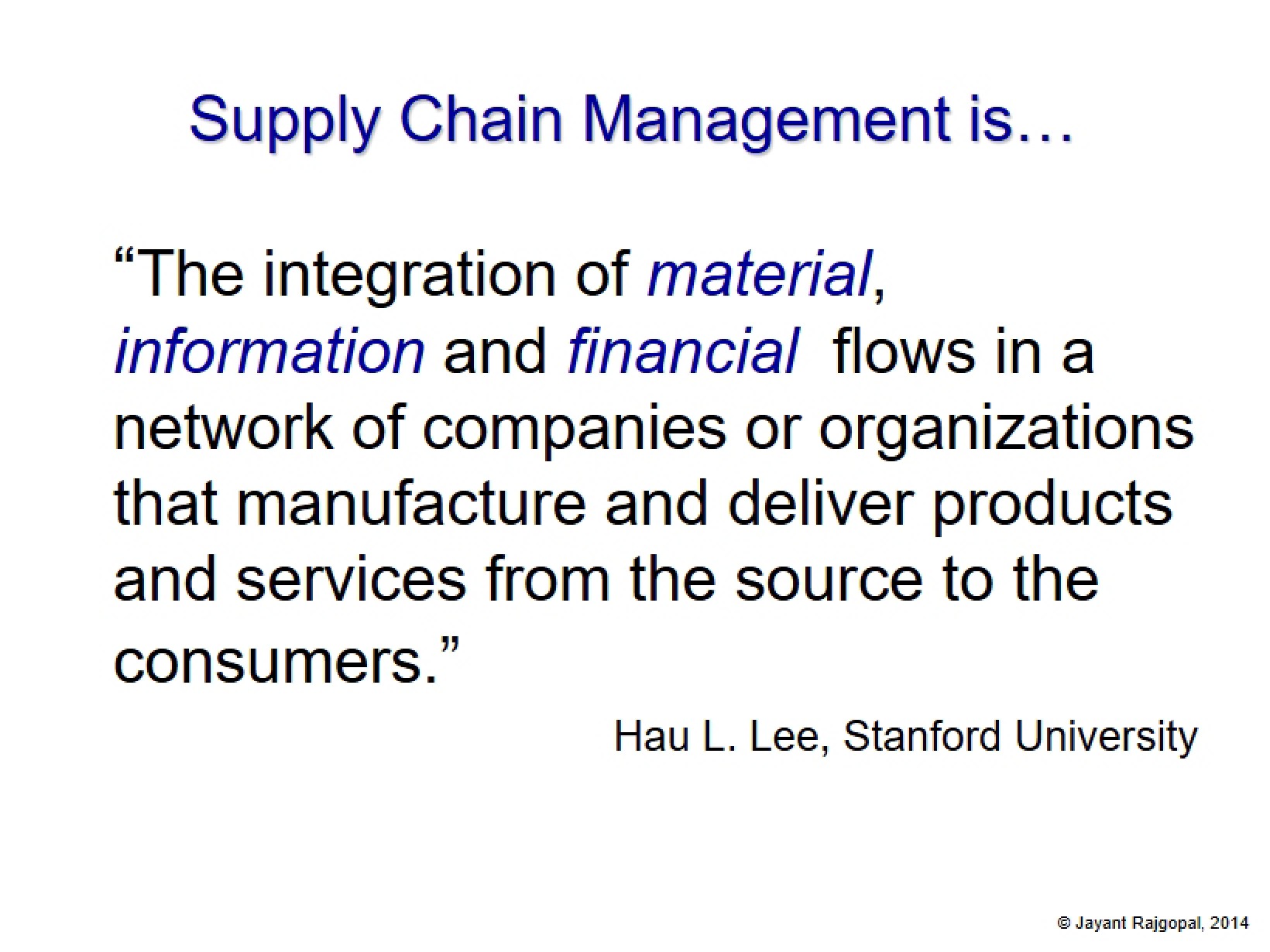 Supply Chain Analysis Overview