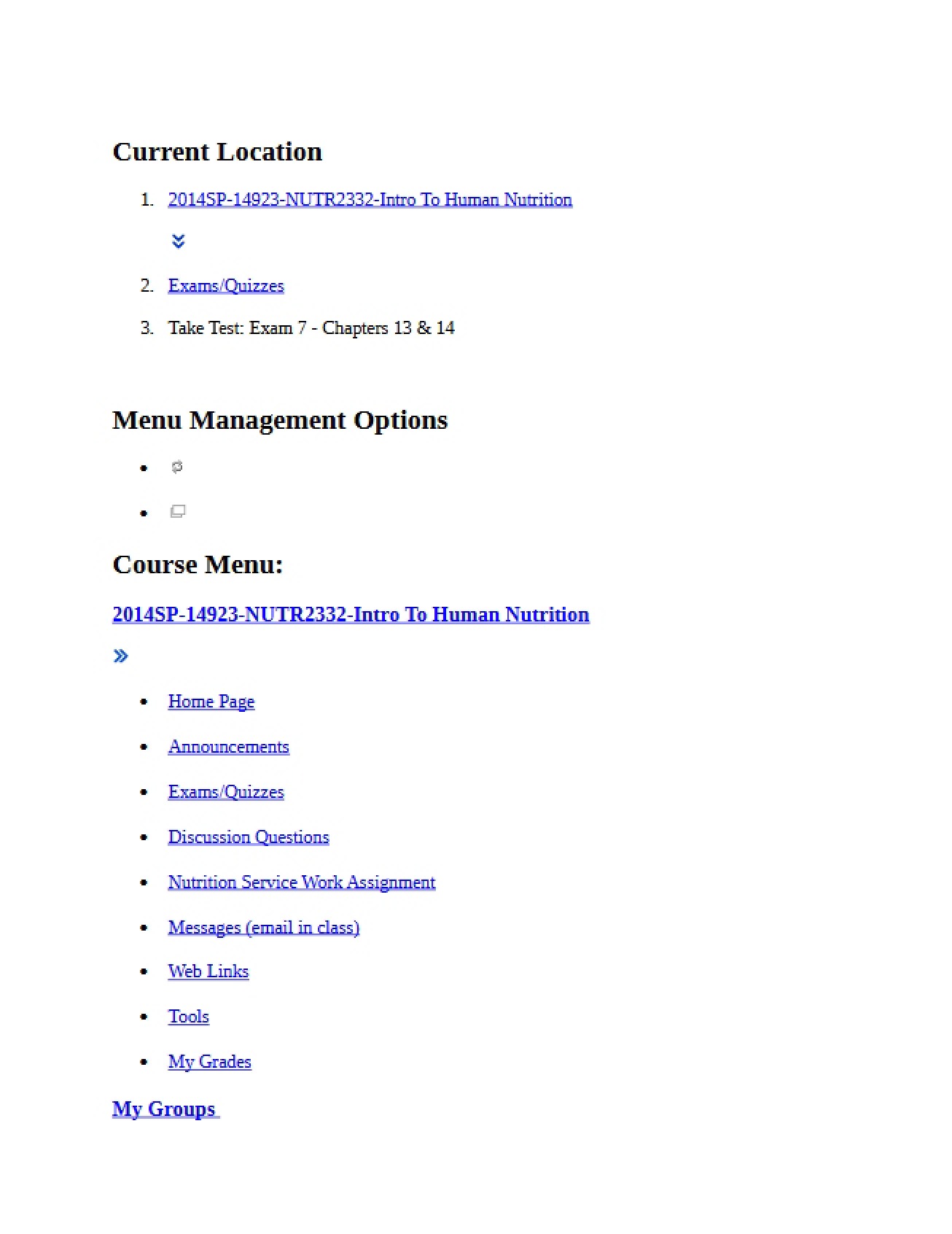 Seventh Exam Chapters Thirteen and Fourteen