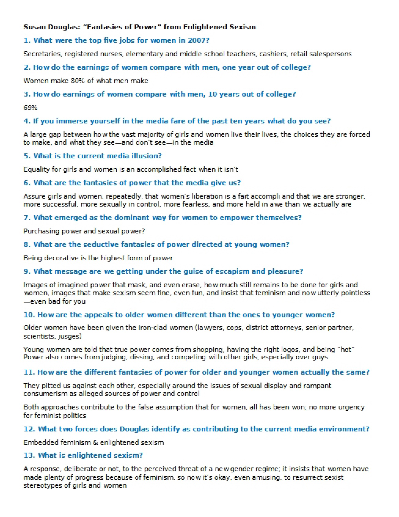 Comprehensive Study Guide for Gender and Sex