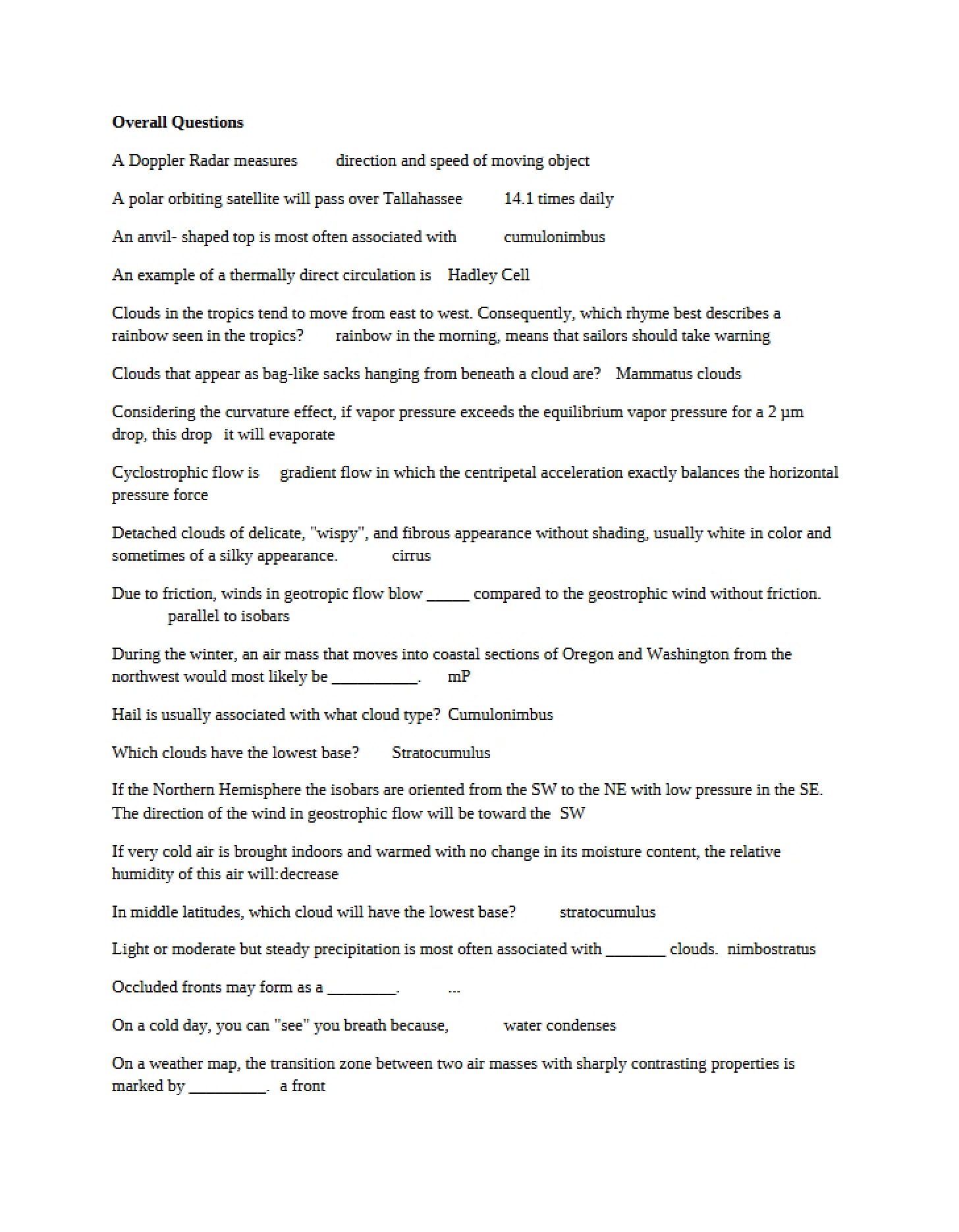 Examination Prep Guide