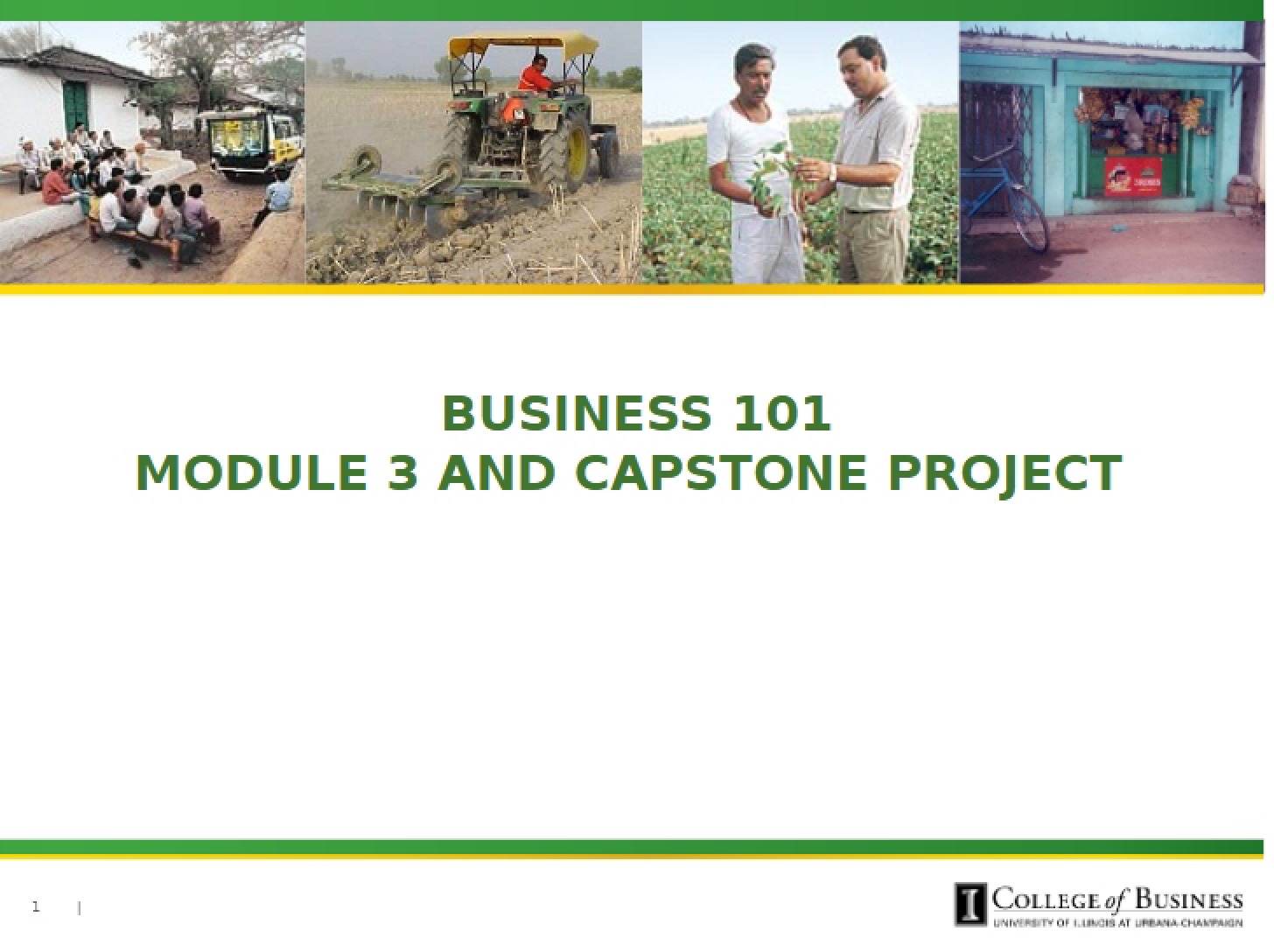 Capstone and Module 3