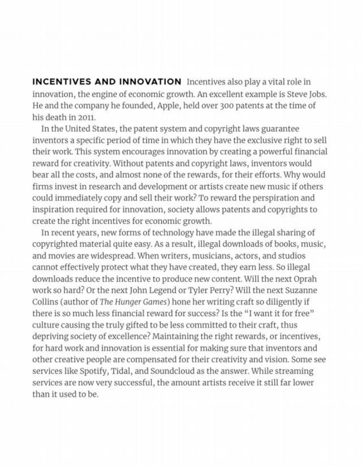 Innovation and Incentives