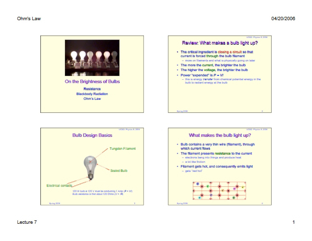 Electrical Resistance and Ohm’s Principles