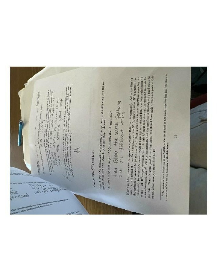 Lab Report - Interglacial Conditions and Temperature