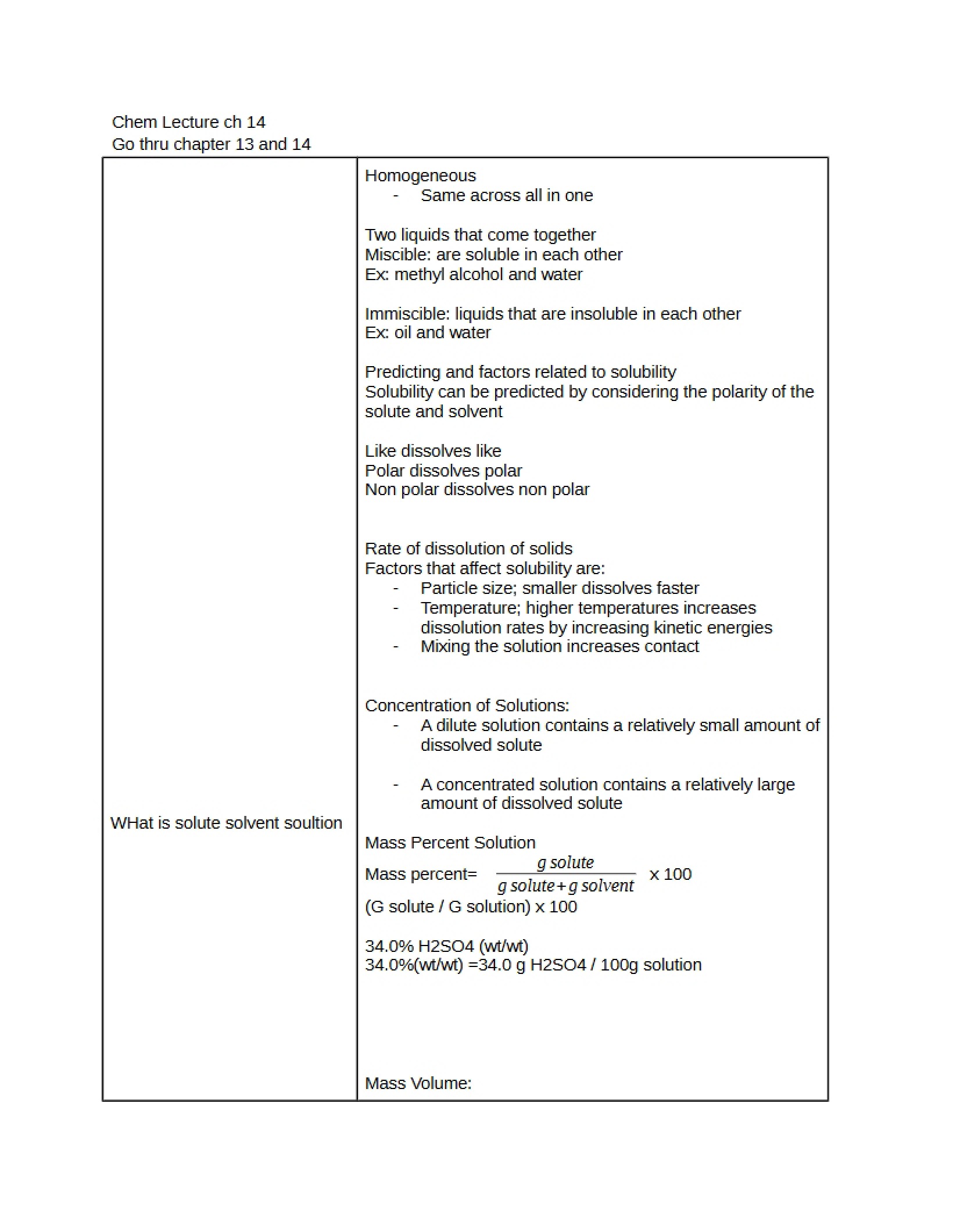 Chemistry Lecture Chapter 14