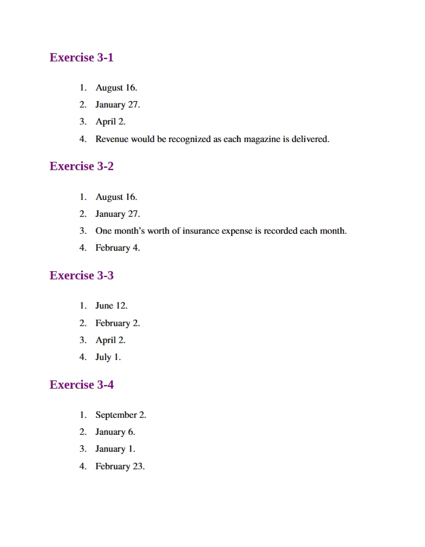 Solutions for Chapter 3 Homework