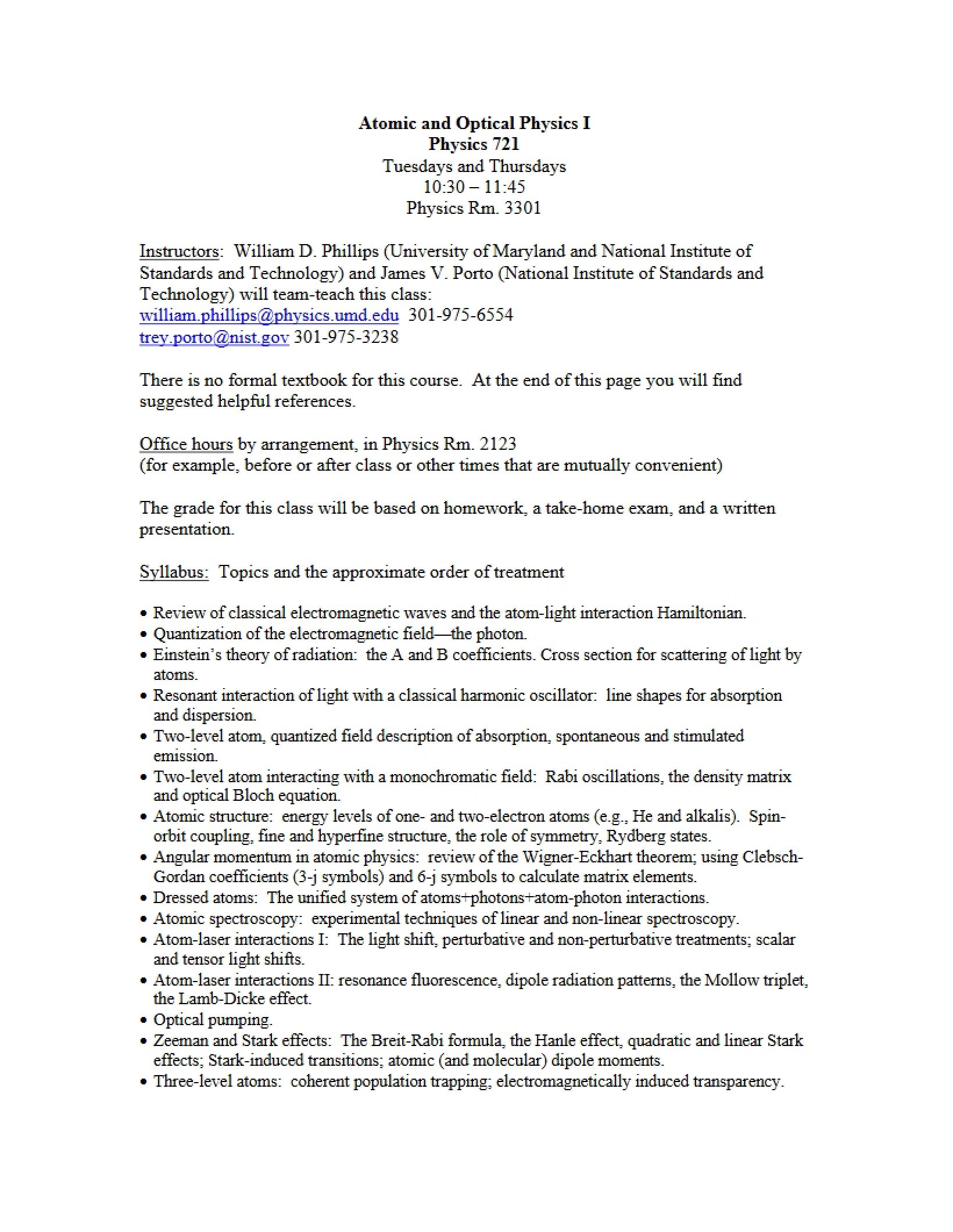 Syllabus Overview