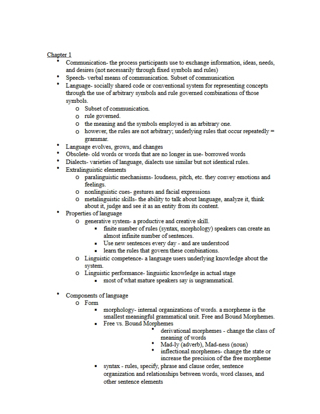 SpeechLanguage Dev Chapter 1