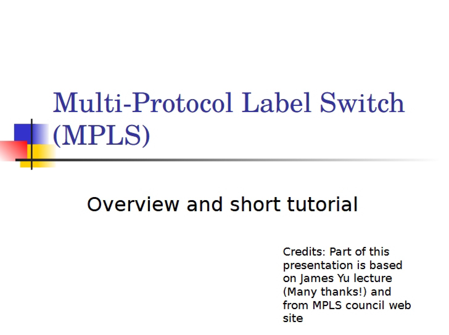 JPL MPLS