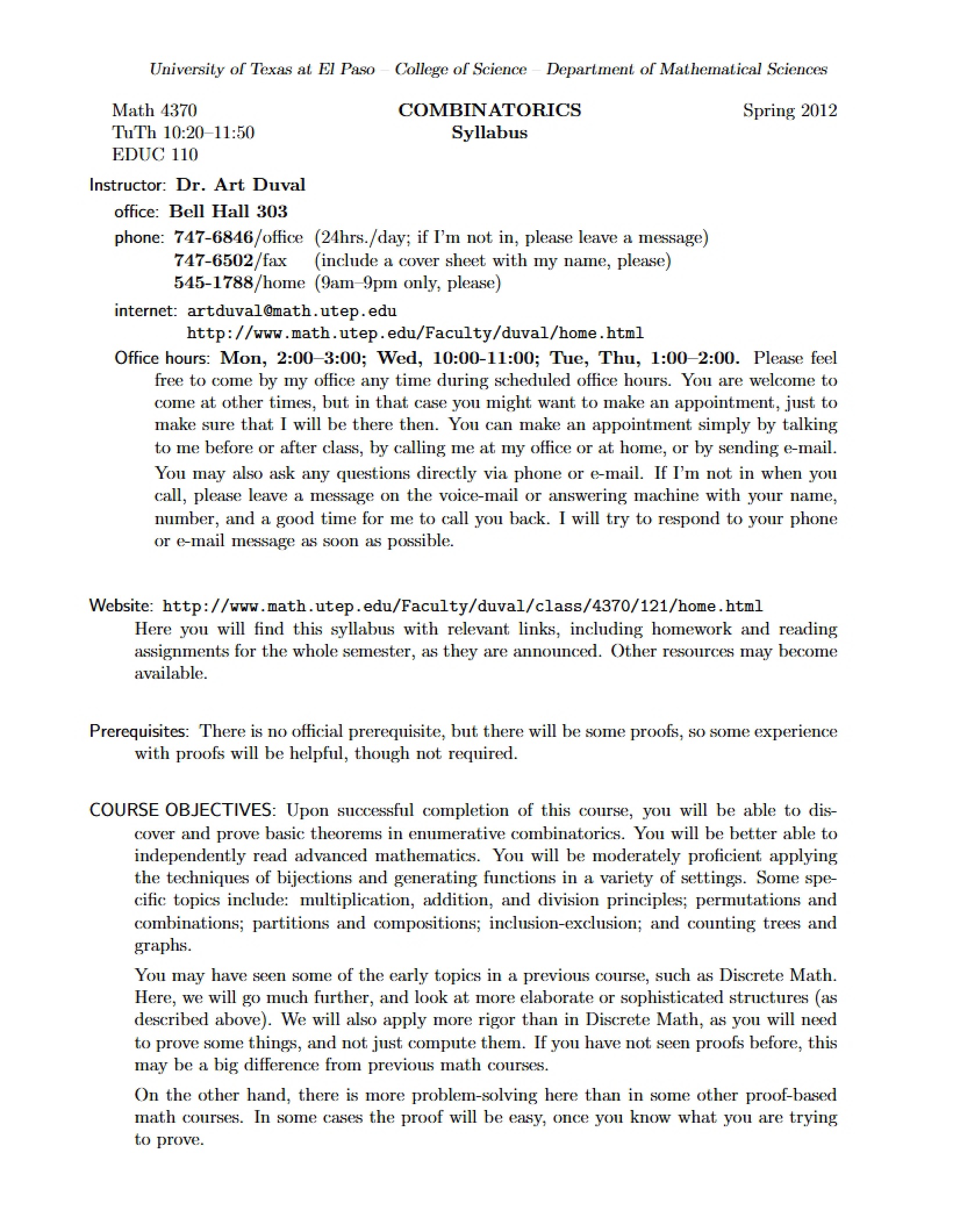 Topics Seminar Syllabus