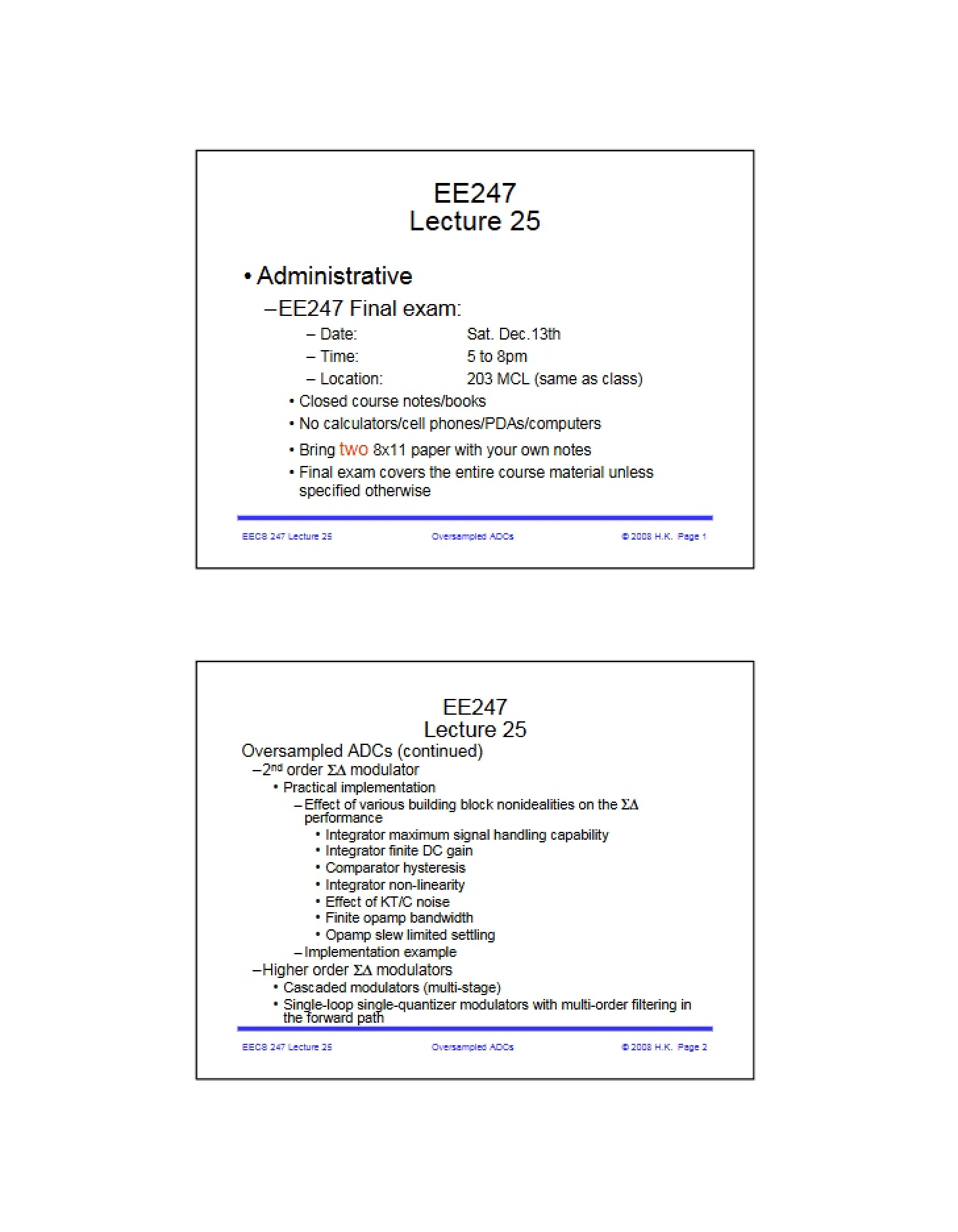 Lecture Overview - Introduction to Microelectromechanical Systems (MEM