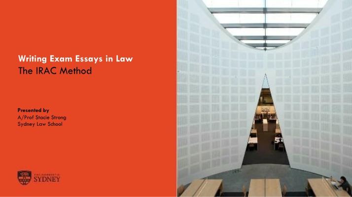 Writing Law Exam Essays - The IRAC Method