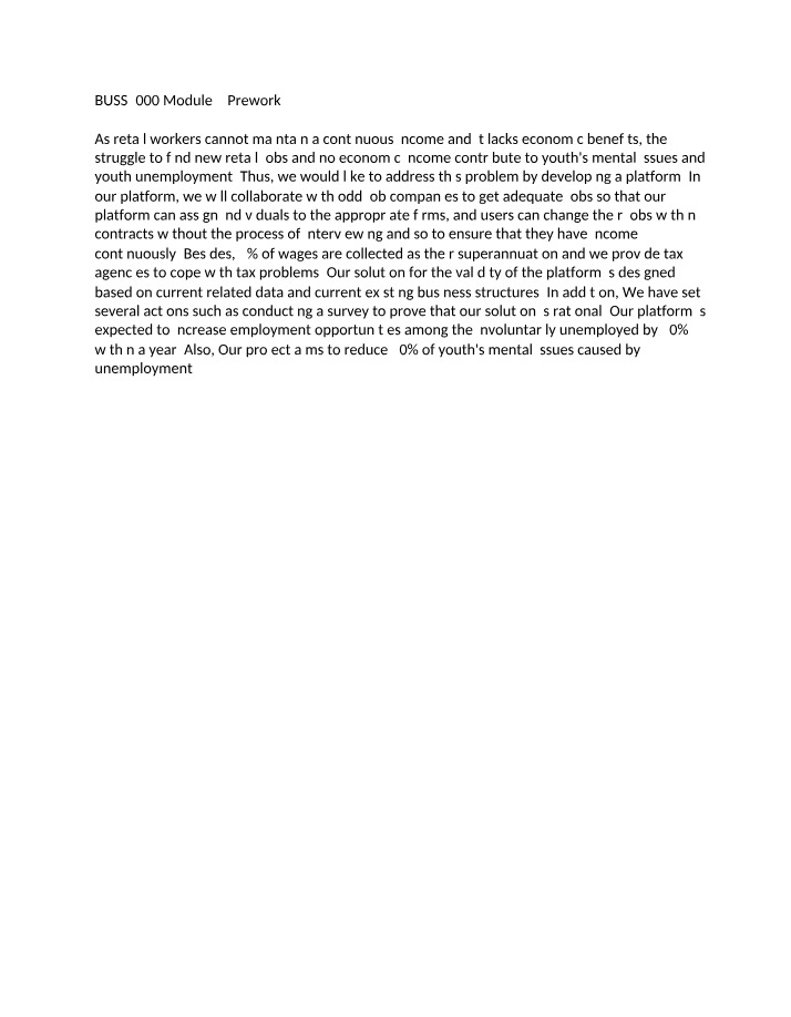 BUSS2000 Module 9 Reflection