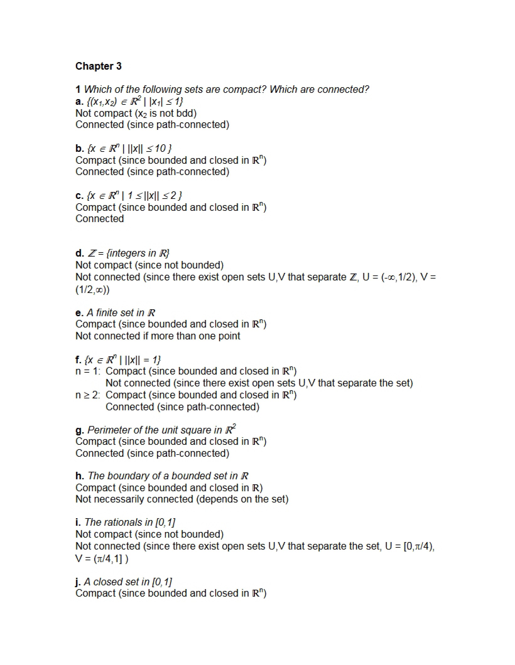 Homework Problems