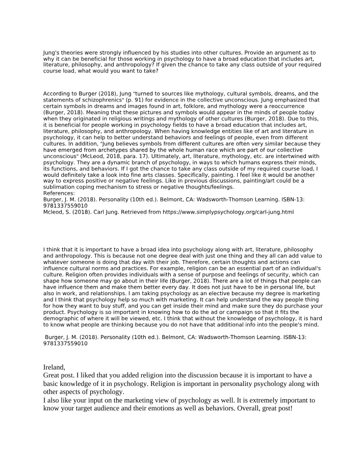 Broad Education in Psychology - The Importance of Art