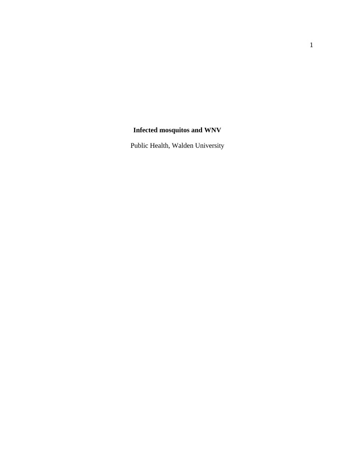 West Nile Virus - Symptoms, Transmission, and Prevention