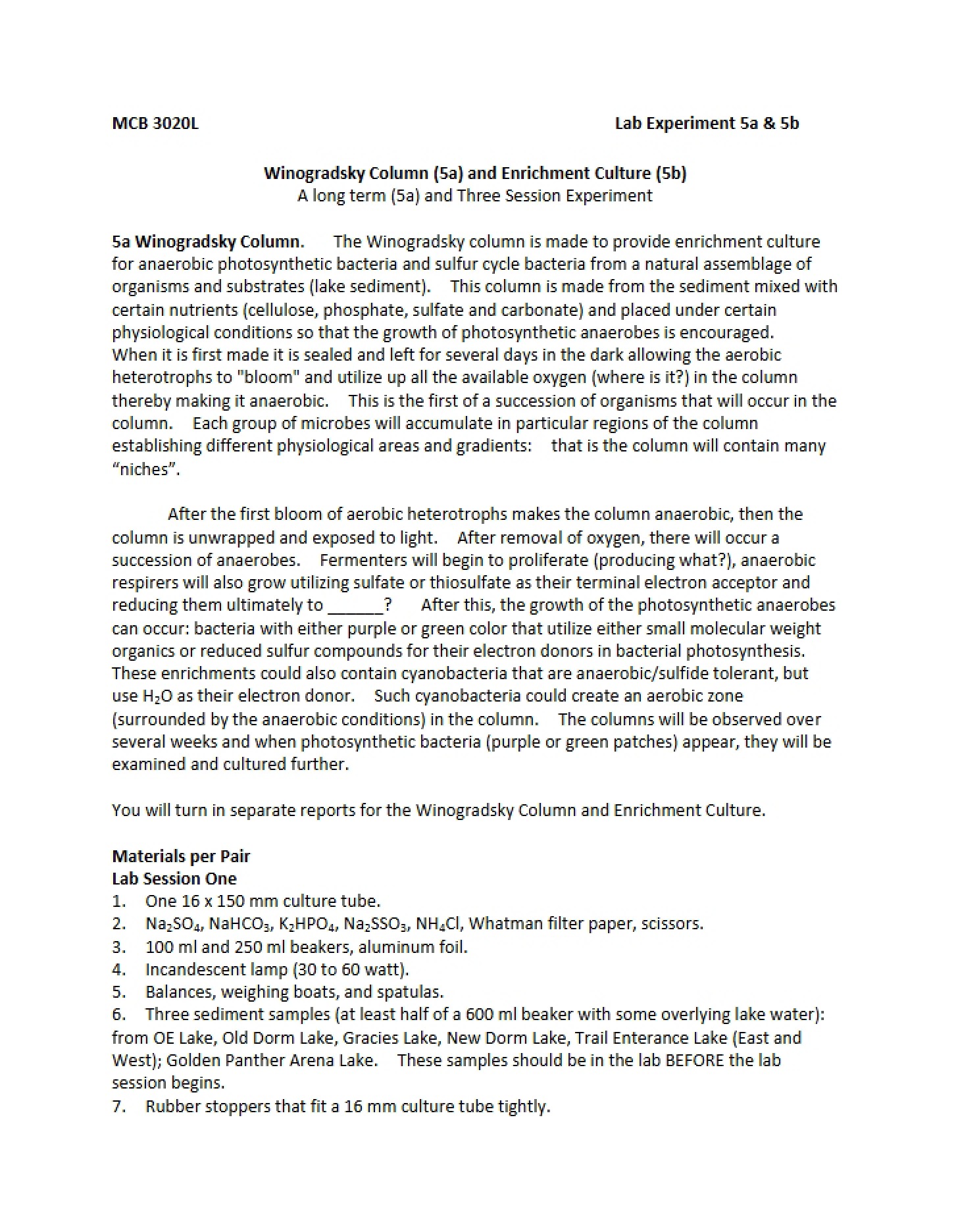 Syllabus and Assessment Plan