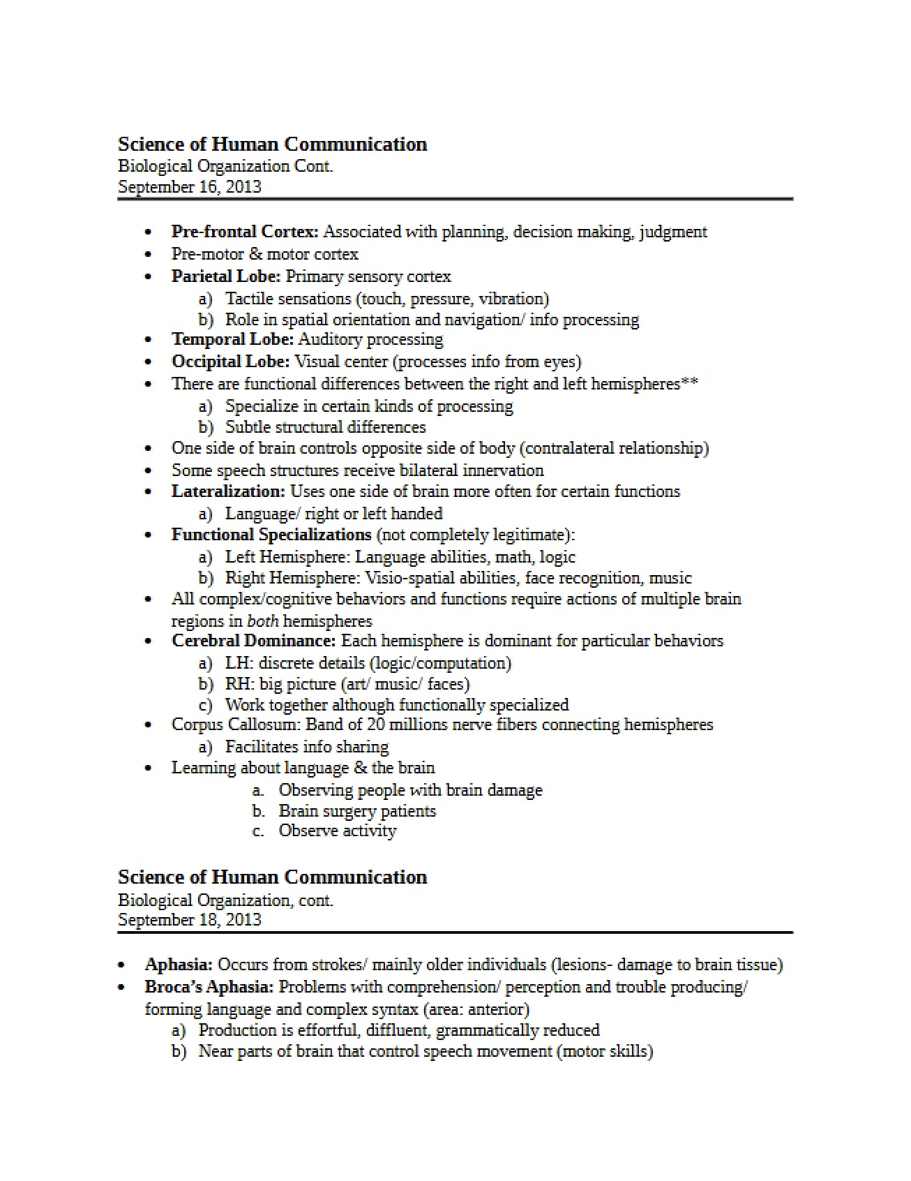 Midterm One Study Materials