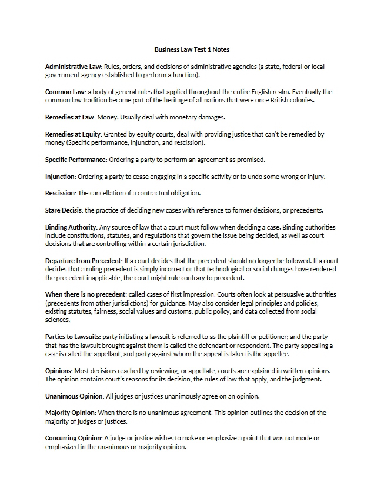 Legal Aspects of Business